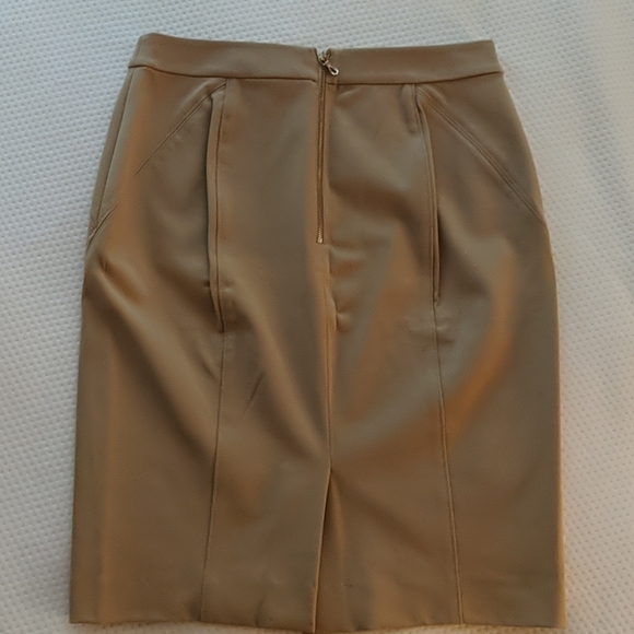 Ann Taylor Tan Pencil Skirt - Picture 2 of 7